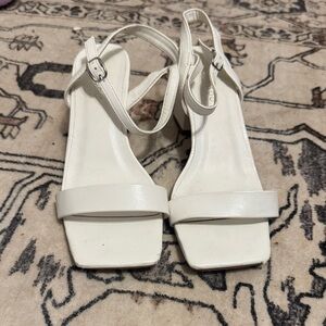 BAMBOO White Strappy Heels